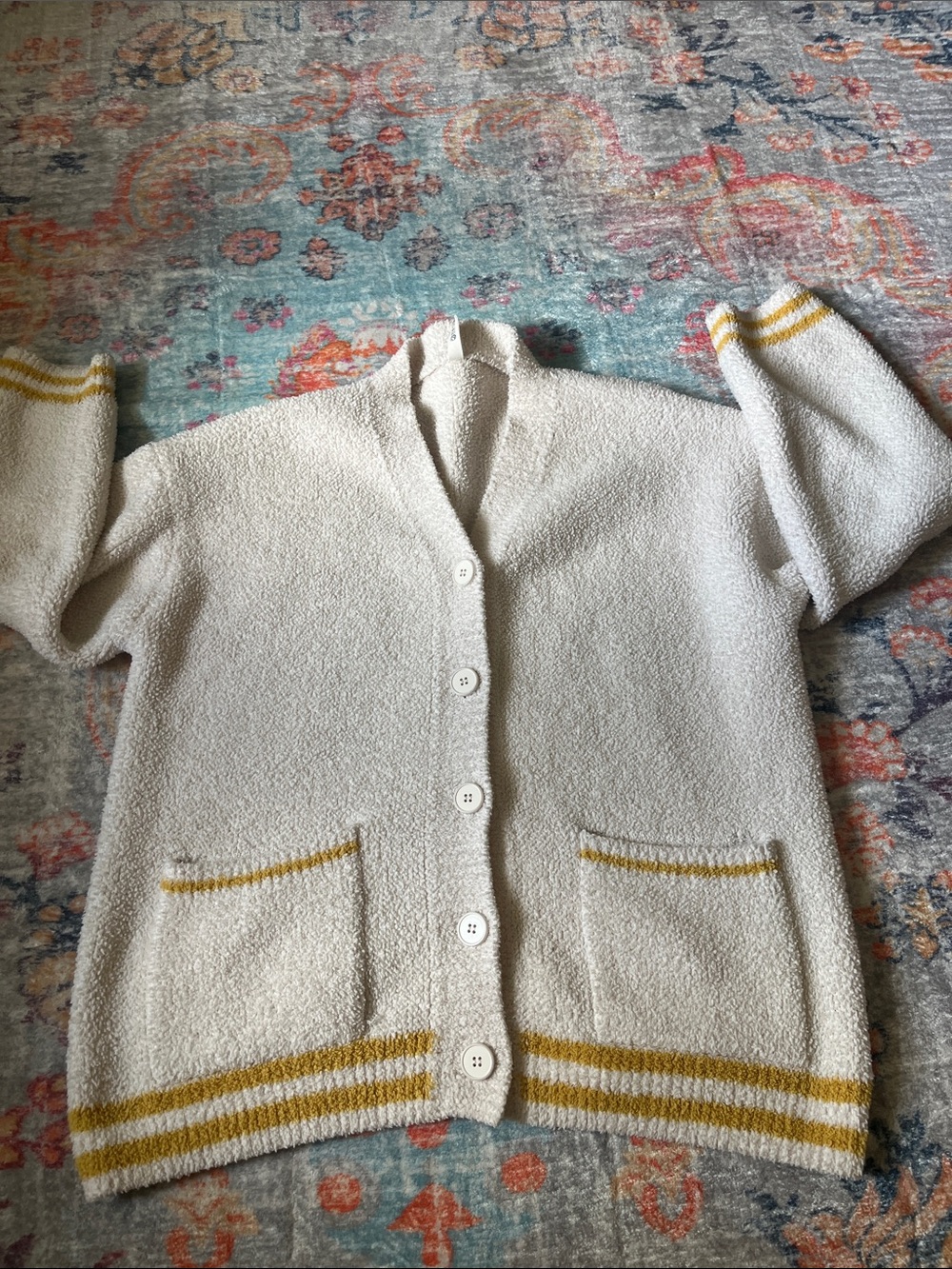 Disney Winnie the Pooh Cream Fuzzy Cardigan